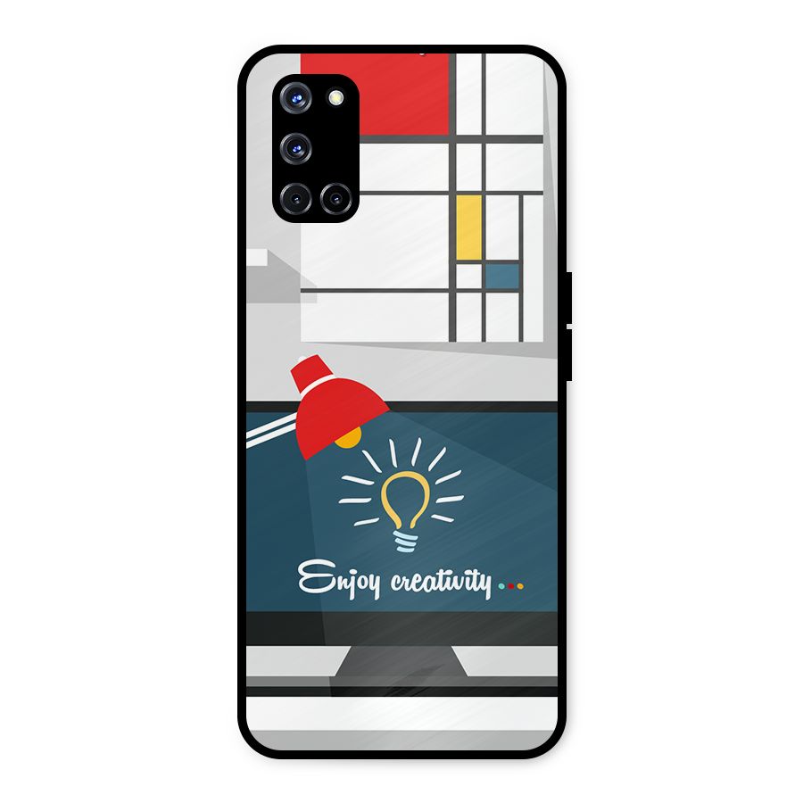 Creative Workspace Design Metal Back Case for Oppo A52
