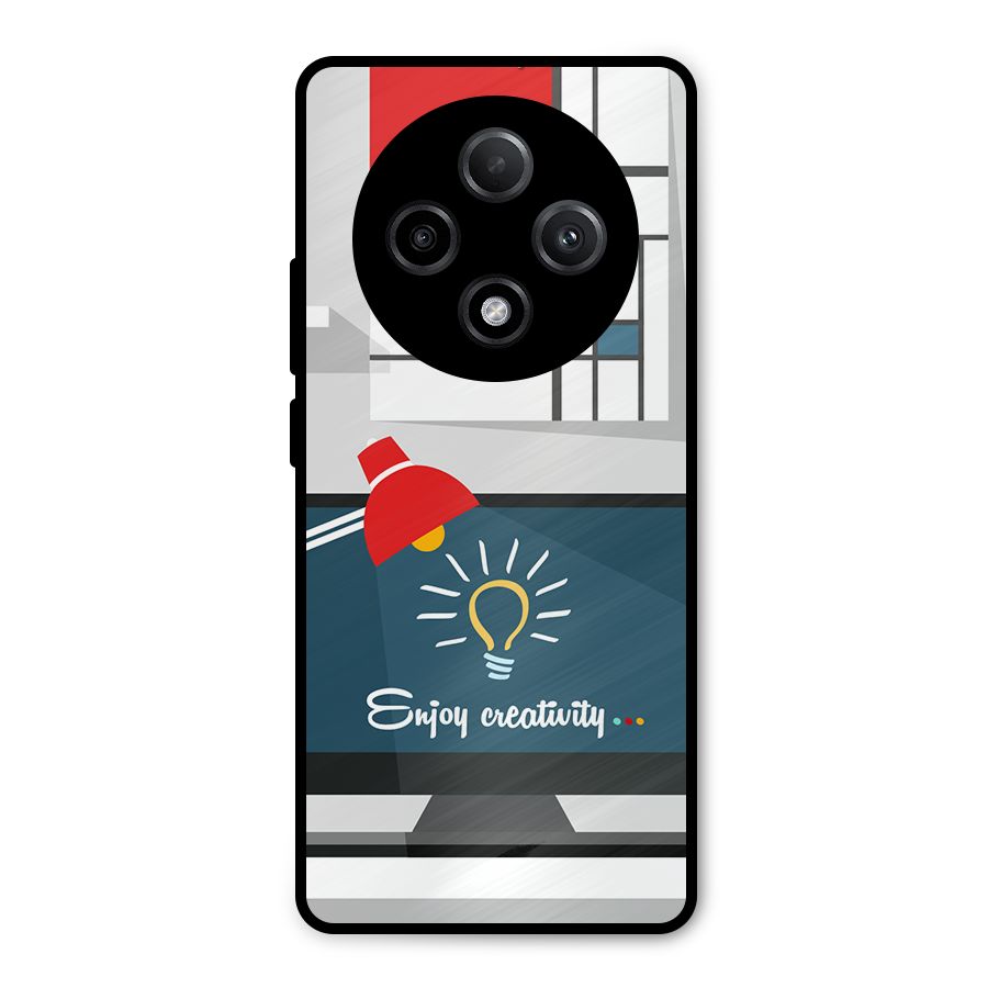 Creative Workspace Design Metal Back Case for Oppo F27 Pro Plus