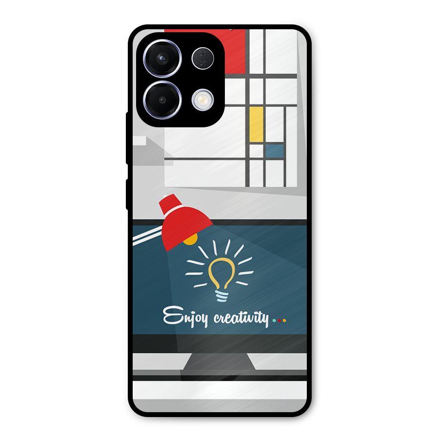 Creative Workspace Design Metal Back Case for Oppo K13
