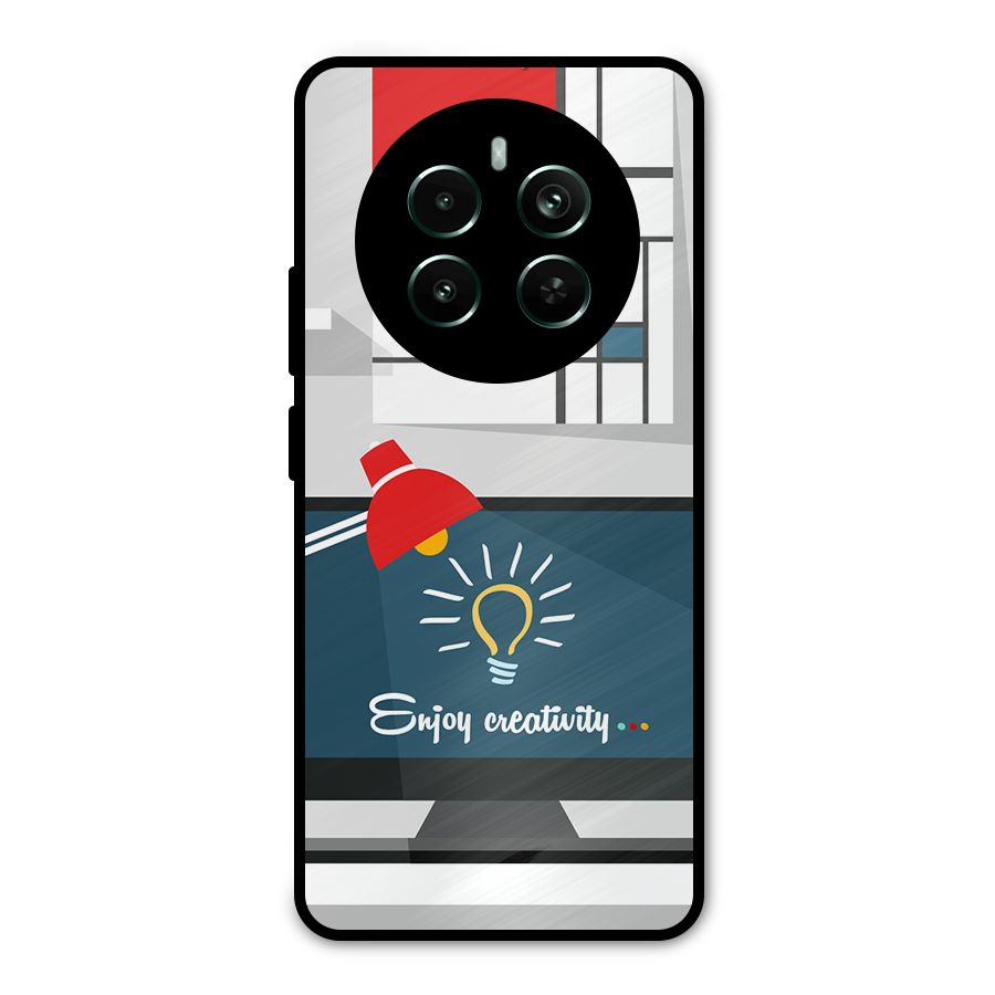 Creative Workspace Design Metal Back Case for Realme 12 Pro Plus