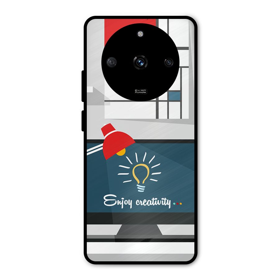 Creative Workspace Design Metal Back Case for Realme Narzo 60 5G