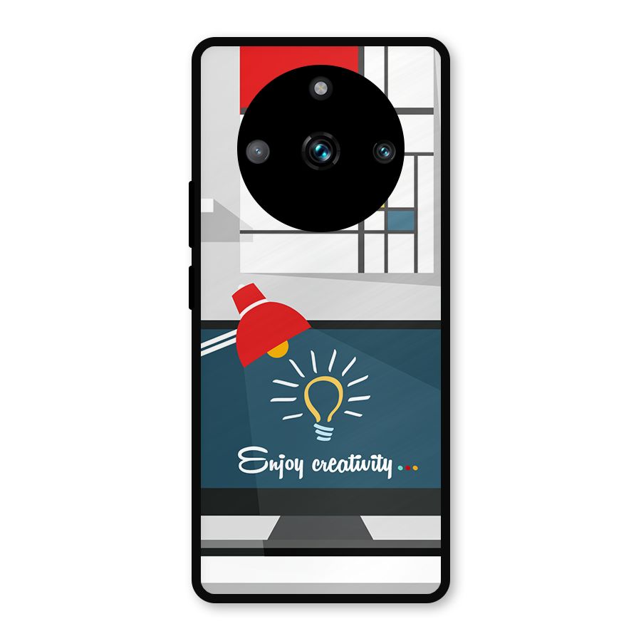 Creative Workspace Design Metal Back Case for Realme Narzo 60 Pro