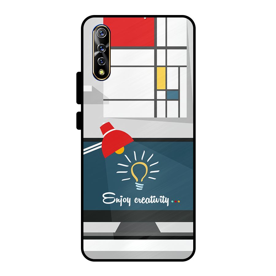 Creative Workspace Design Metal Back Case for Vivo S1
