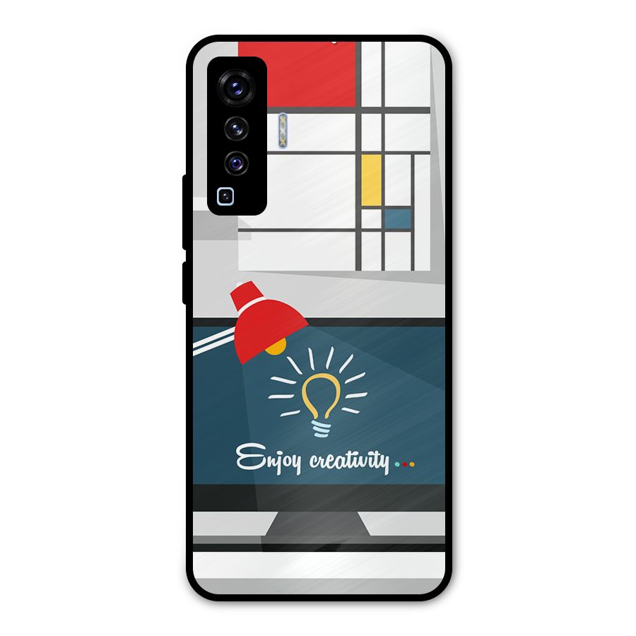 Creative Workspace Design Metal Back Case for Vivo X50