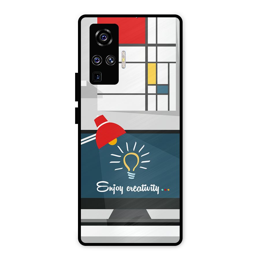 Creative Workspace Design Metal Back Case for Vivo X50 Pro