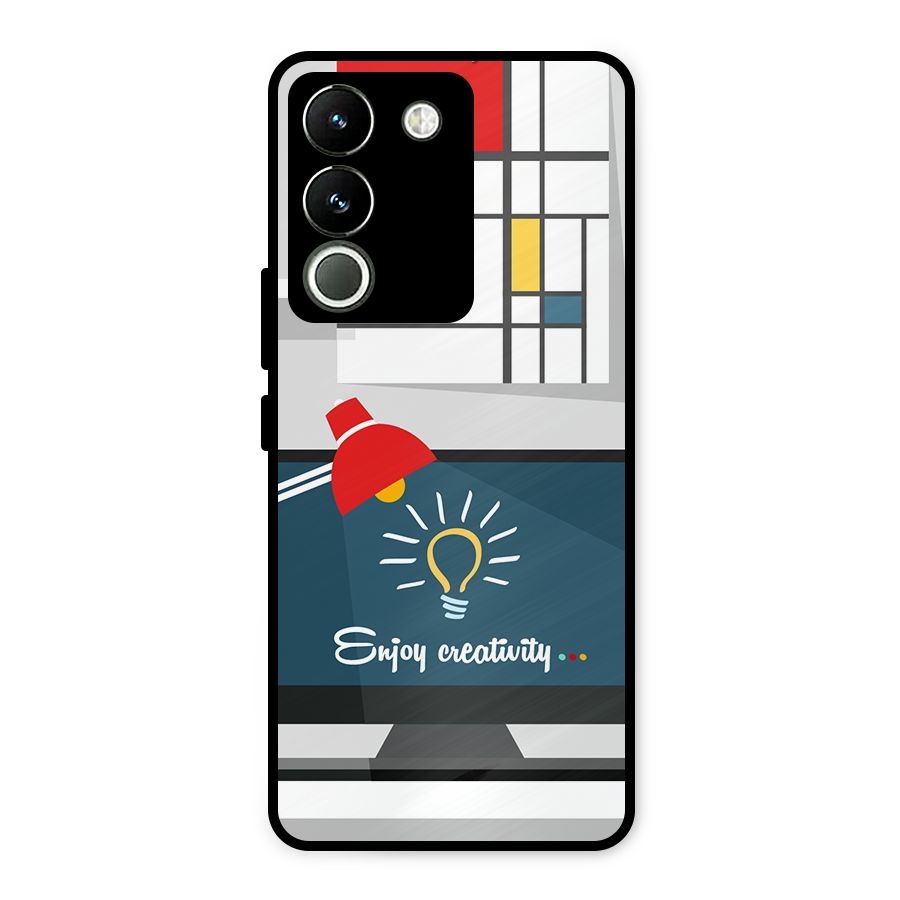 Creative Workspace Design Metal Back Case for Vivo Y200