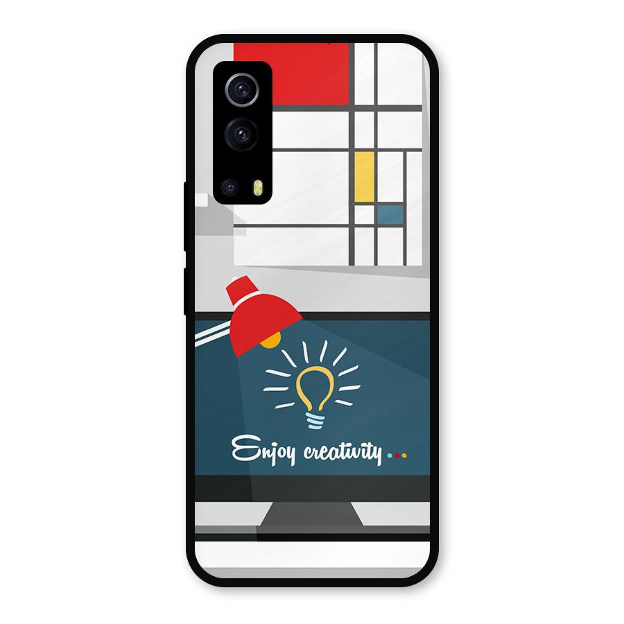 Creative Workspace Design Metal Back Case for iQOO Z3