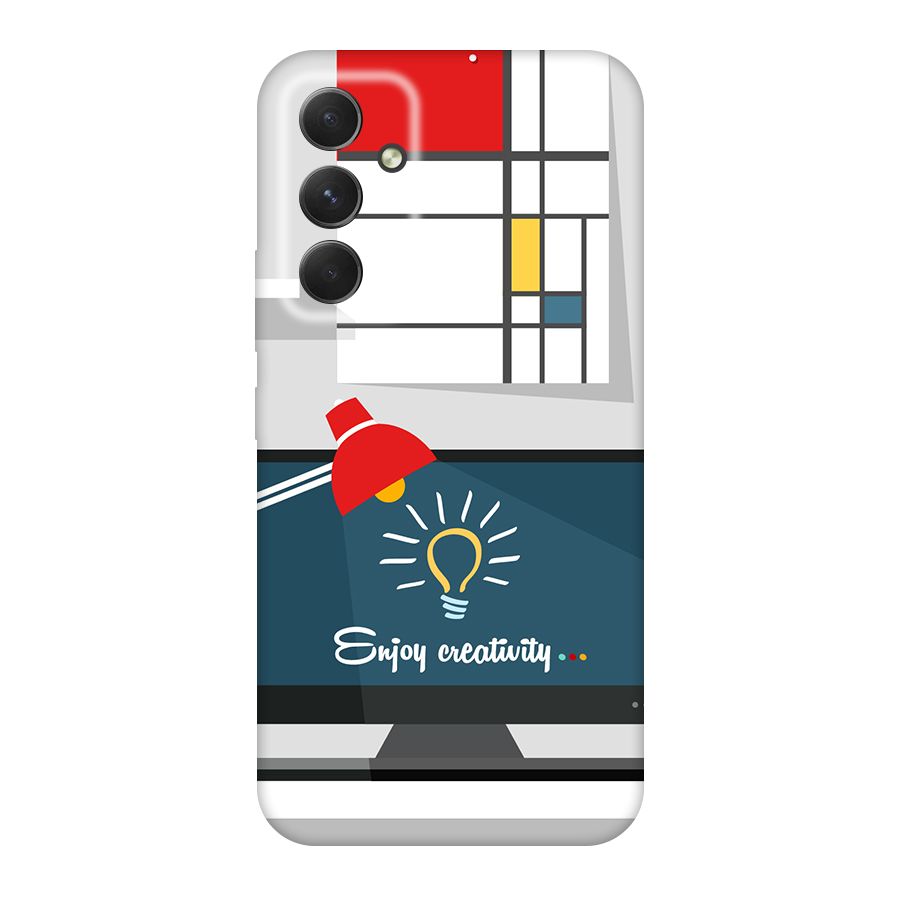 Creative Workspace Design Original Polycarbonate Back Case for Galaxy A54