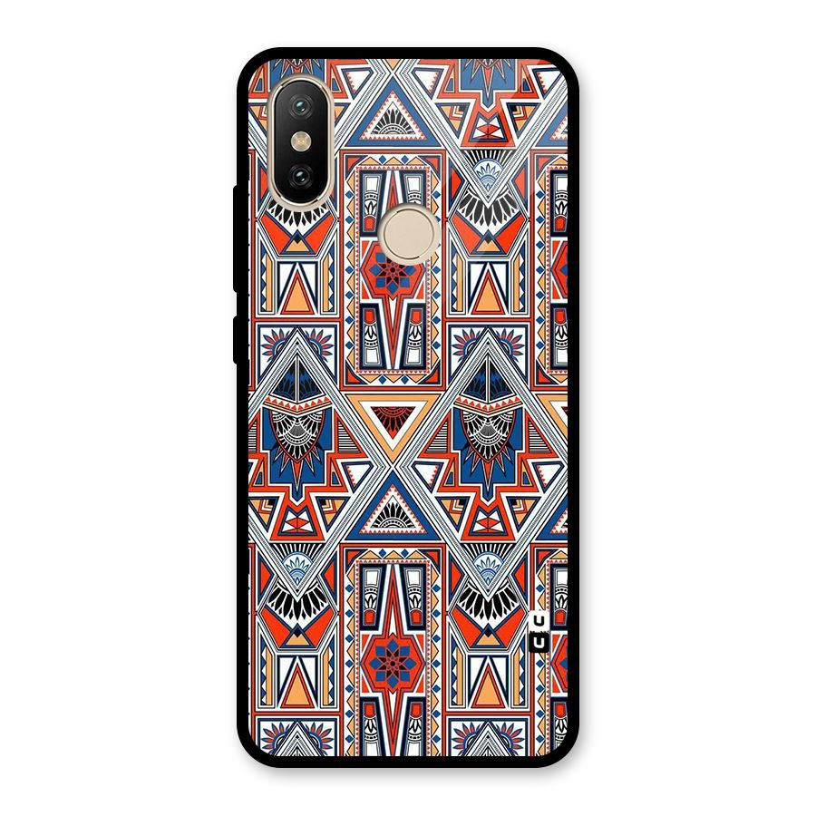 Creative Aztec Art Glass Back Case for Redmi A2
