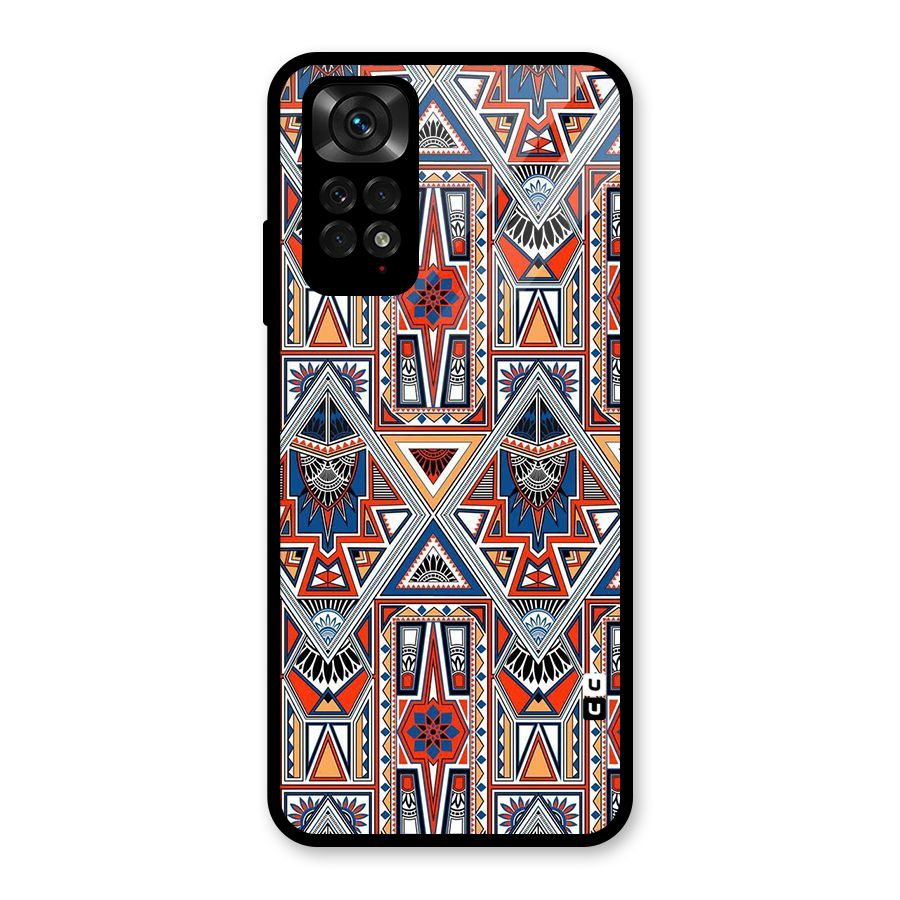 Creative Aztec Art Glass Back Case for Redmi Note 11S