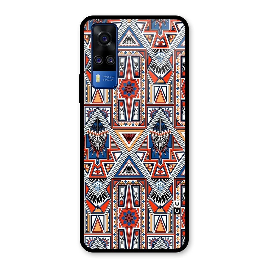 Creative Aztec Art Glass Back Case for Vivo Y31