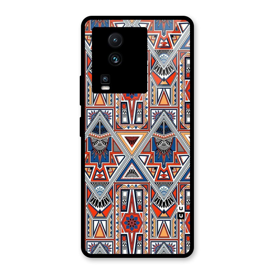 Creative Aztec Art Glass Back Case for Vivo iQOO Neo 7