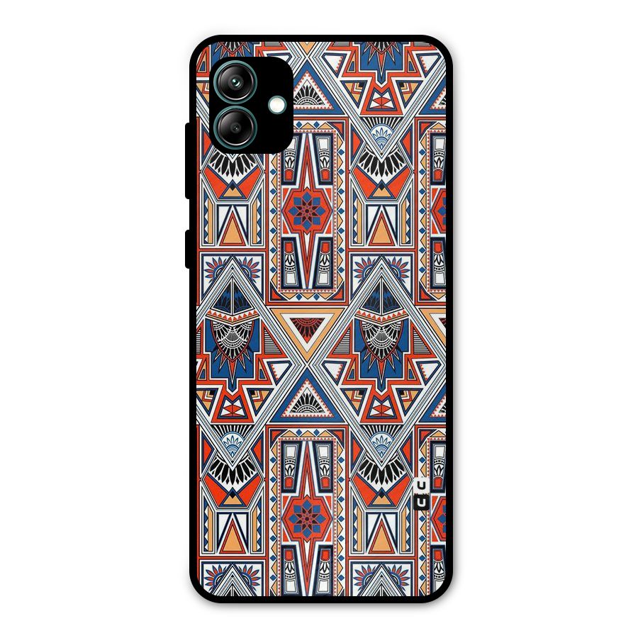 Creative Aztec Art Metal Back Case for Galaxy A04