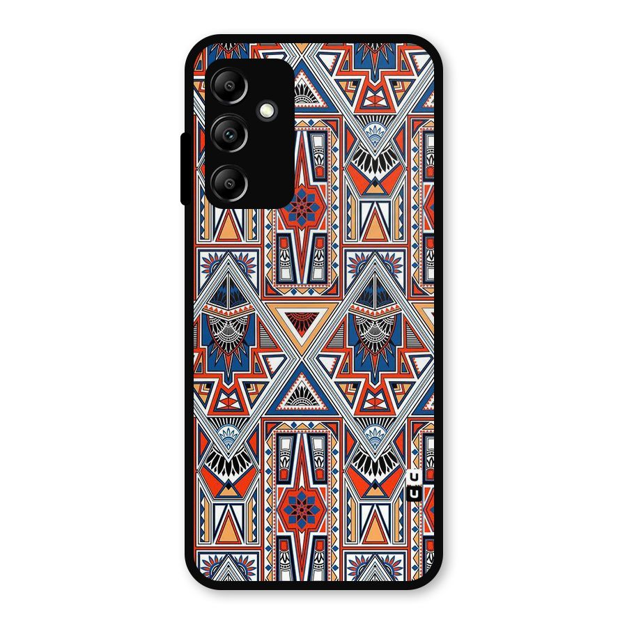 Creative Aztec Art Metal Back Case for Galaxy A14 5G