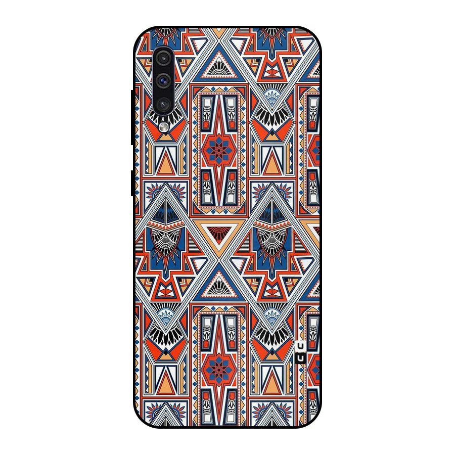 Creative Aztec Art Metal Back Case for Galaxy A30s