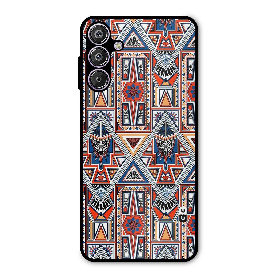 Creative Aztec Art Metal Back Case for Galaxy F15