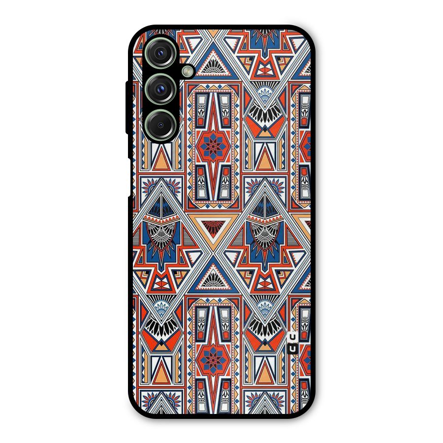 Creative Aztec Art Metal Back Case for Galaxy F34