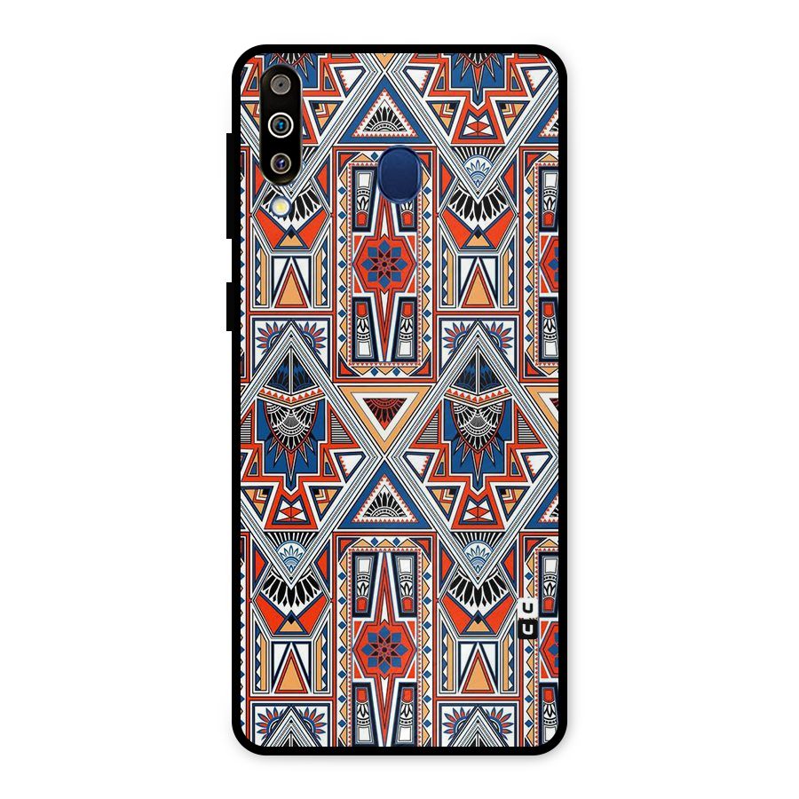 Creative Aztec Art Metal Back Case for Galaxy M30