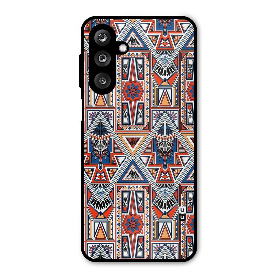 Creative Aztec Art Metal Back Case for Galaxy M36