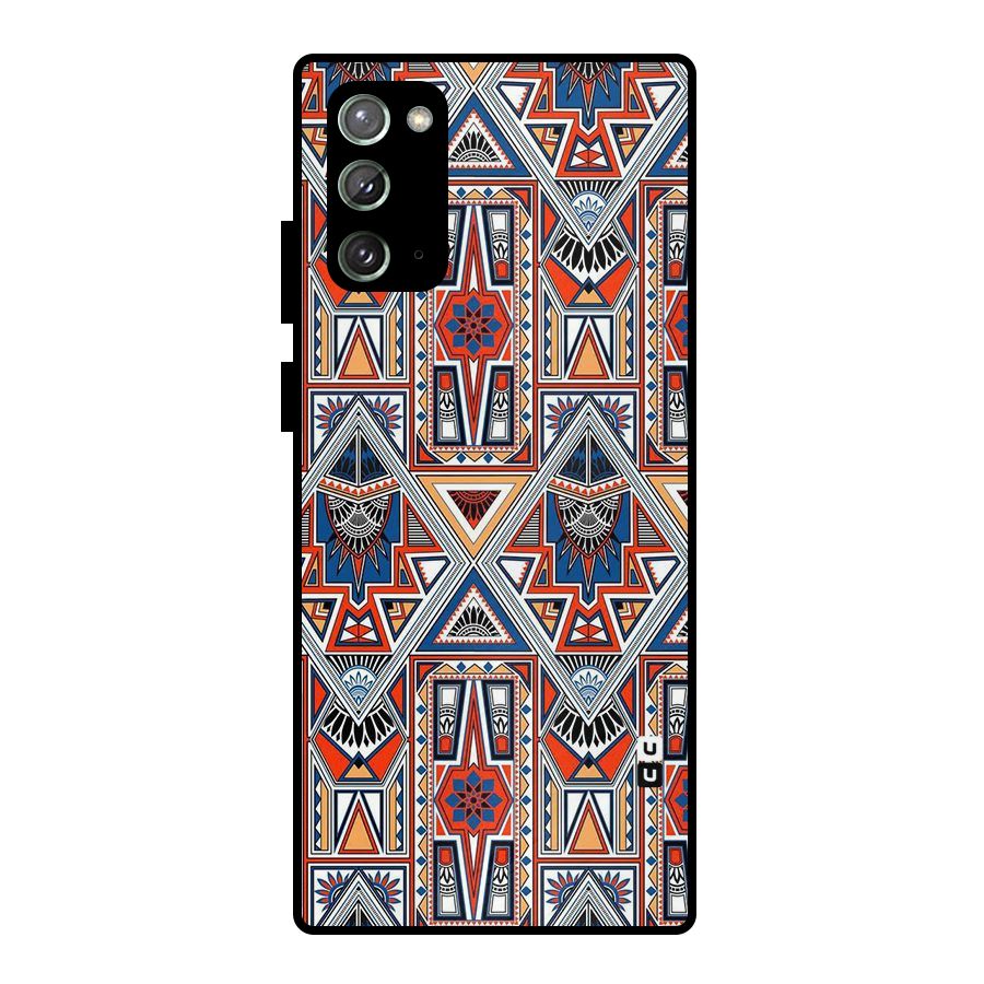 Creative Aztec Art Metal Back Case for Galaxy Note 20