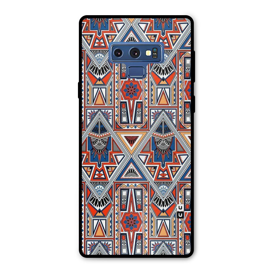 Creative Aztec Art Metal Back Case for Galaxy Note 9