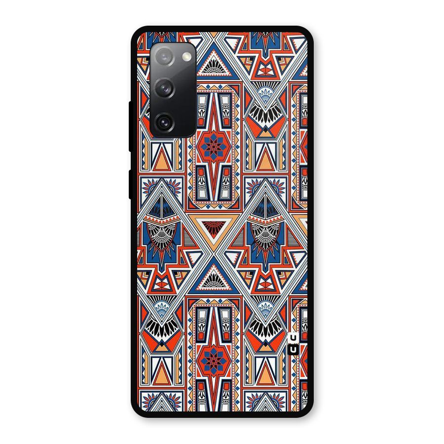 Creative Aztec Art Metal Back Case for Galaxy S20 FE
