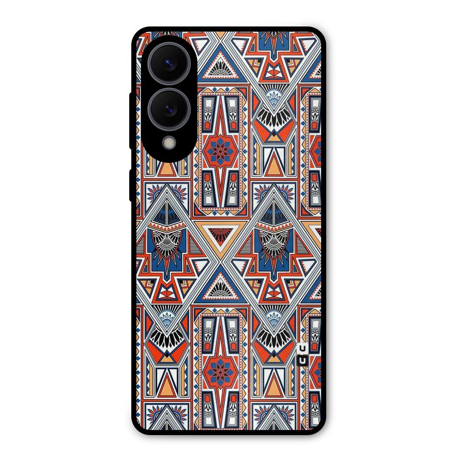 Creative Aztec Art Metal Back Case for Galaxy S25 Edge
