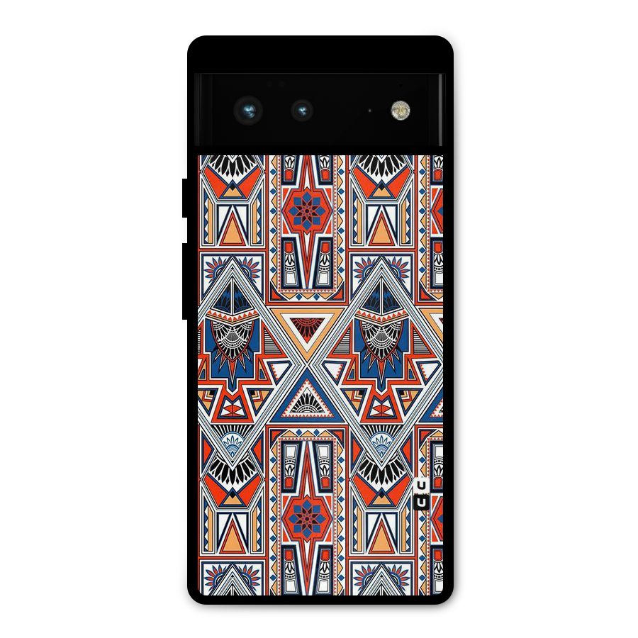 Creative Aztec Art Metal Back Case for Google Pixel 6