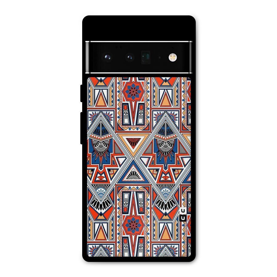 Creative Aztec Art Metal Back Case for Google Pixel 6 Pro