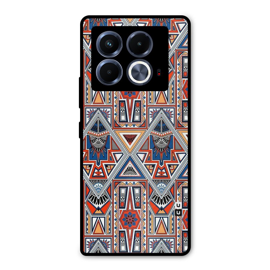 Creative Aztec Art Metal Back Case for Infinix Note 40 5G