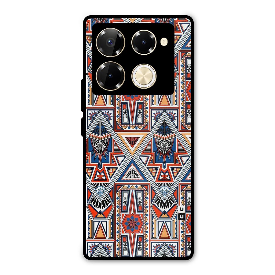 Creative Aztec Art Metal Back Case for Infinix Note 40 Pro Plus