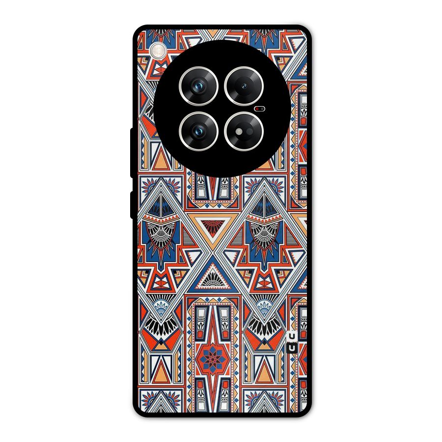 Creative Aztec Art Metal Back Case for Infinix Zero 40 5G