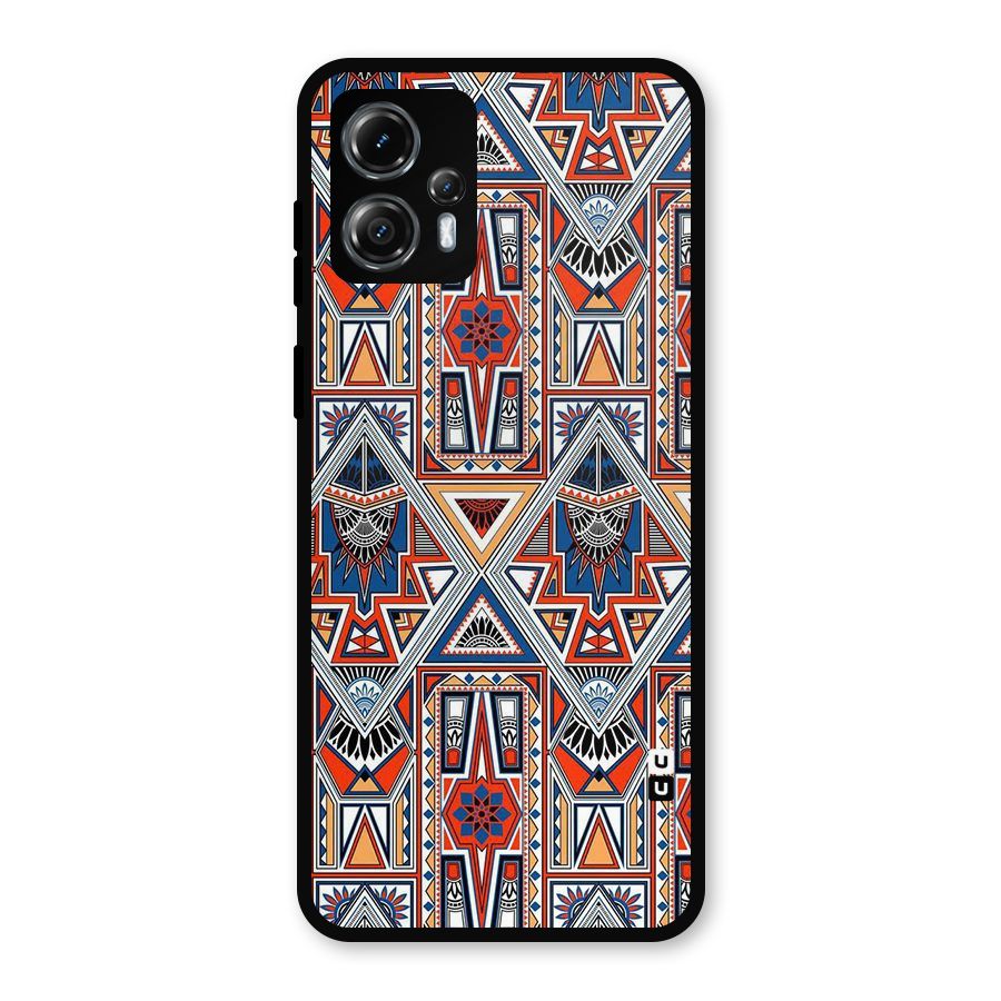 Creative Aztec Art Metal Back Case for Moto G13