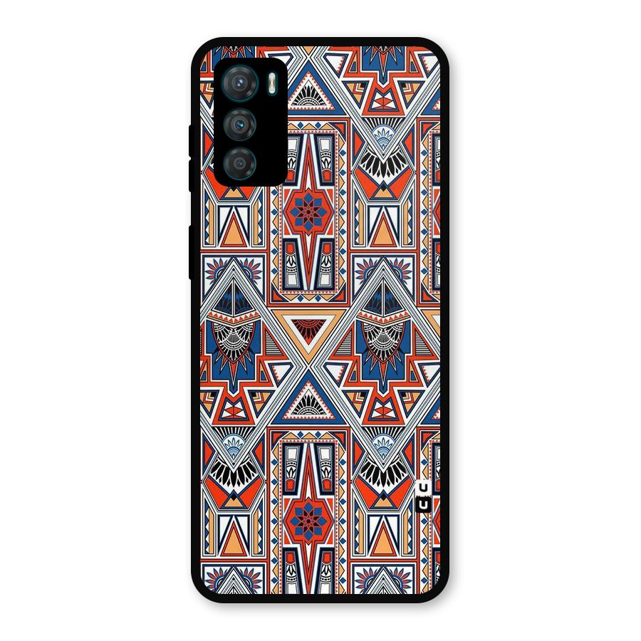 Creative Aztec Art Metal Back Case for Moto G42