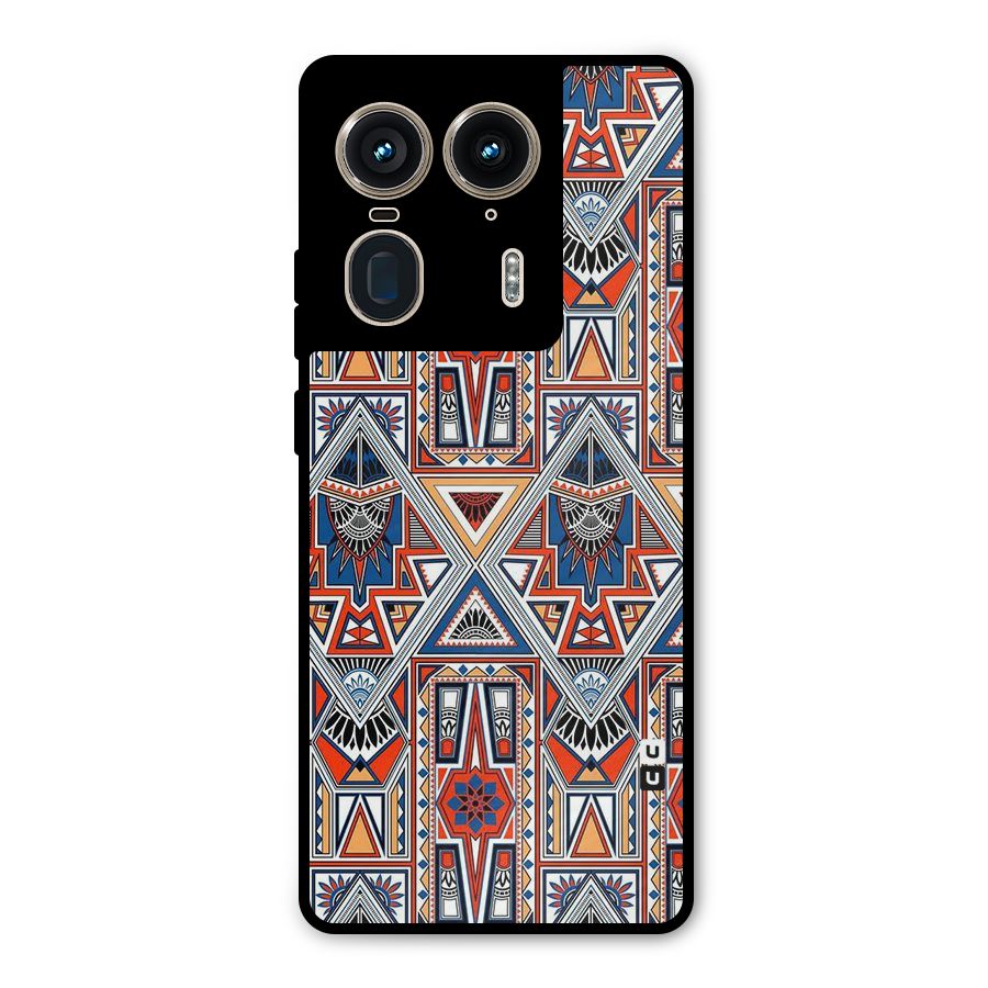 Creative Aztec Art Metal Back Case for Motorola Edge 50 Ultra