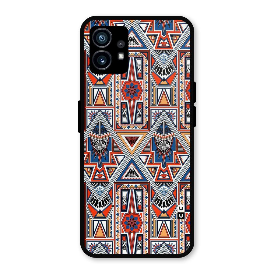 Creative Aztec Art Metal Back Case for Nothing Phone 1