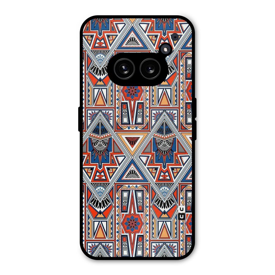 Creative Aztec Art Metal Back Case for Nothing Phone 2a Plus