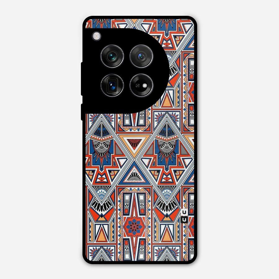 Creative Aztec Art Metal Back Case for OnePlus 12
