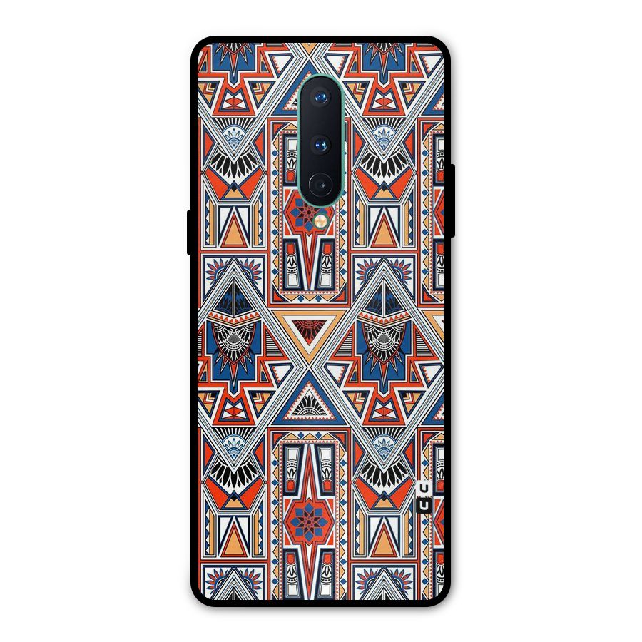 Creative Aztec Art Metal Back Case for OnePlus 8