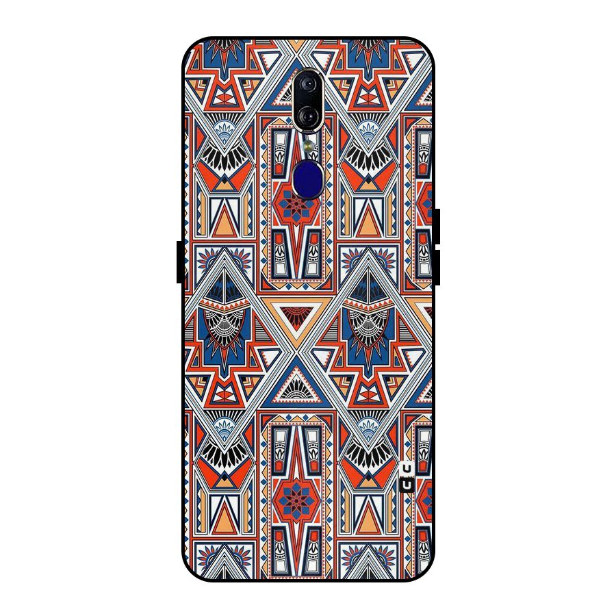 Creative Aztec Art Metal Back Case for Oppo F11