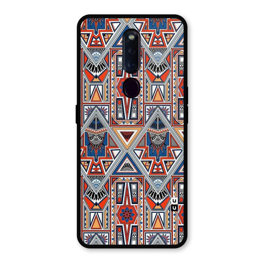 Creative Aztec Art Metal Back Case for Oppo F11 Pro