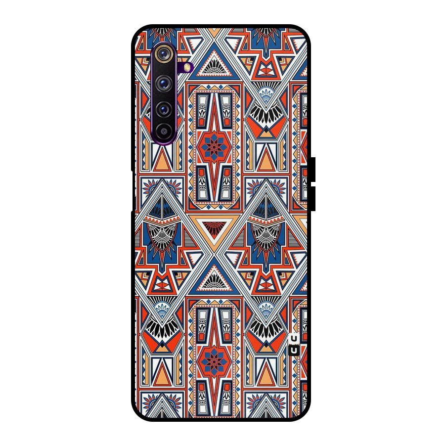 Creative Aztec Art Metal Back Case for Realme 6 Pro
