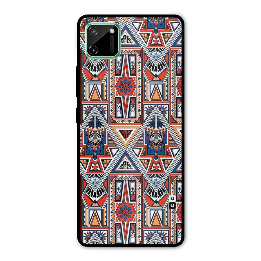 Creative Aztec Art Metal Back Case for Realme C11