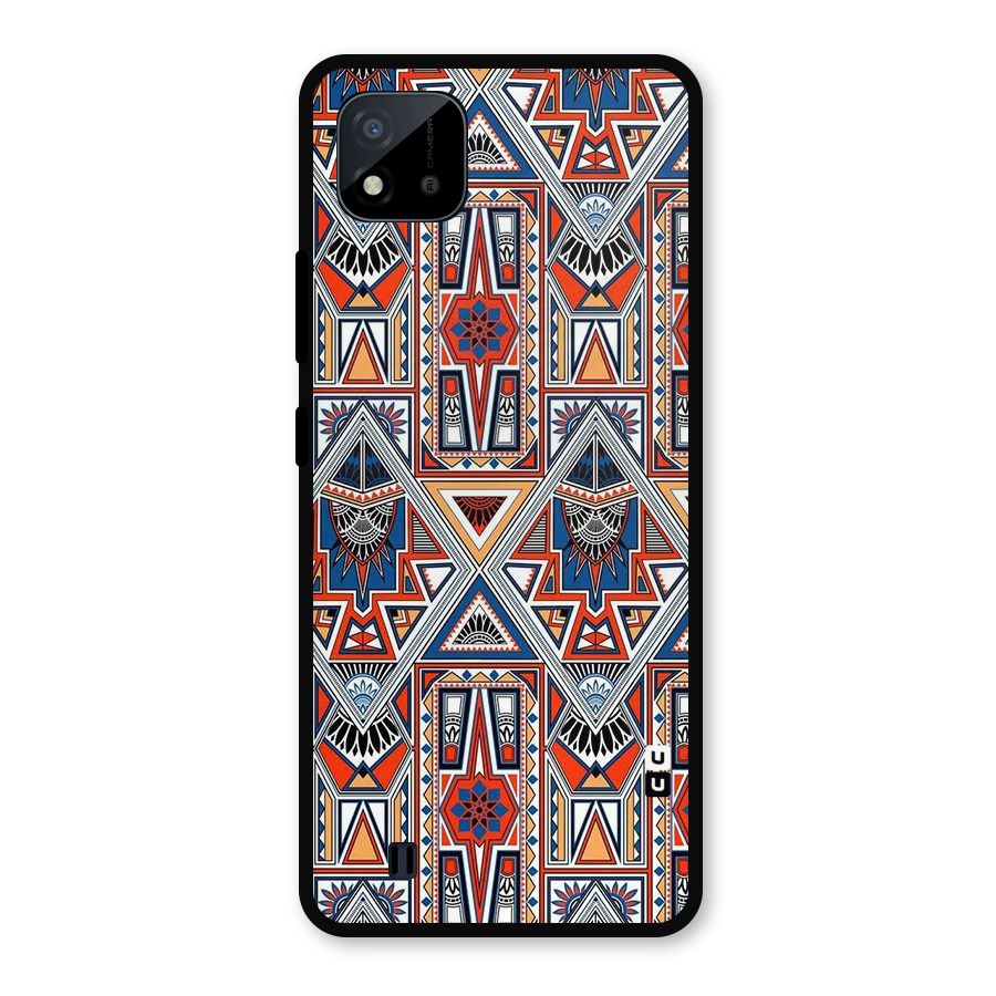 Creative Aztec Art Metal Back Case for Realme C11 2021