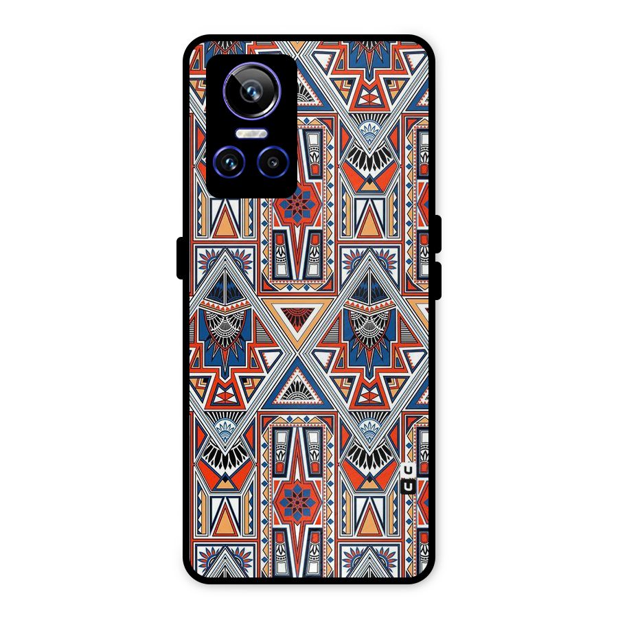 Creative Aztec Art Metal Back Case for Realme GT Neo 3