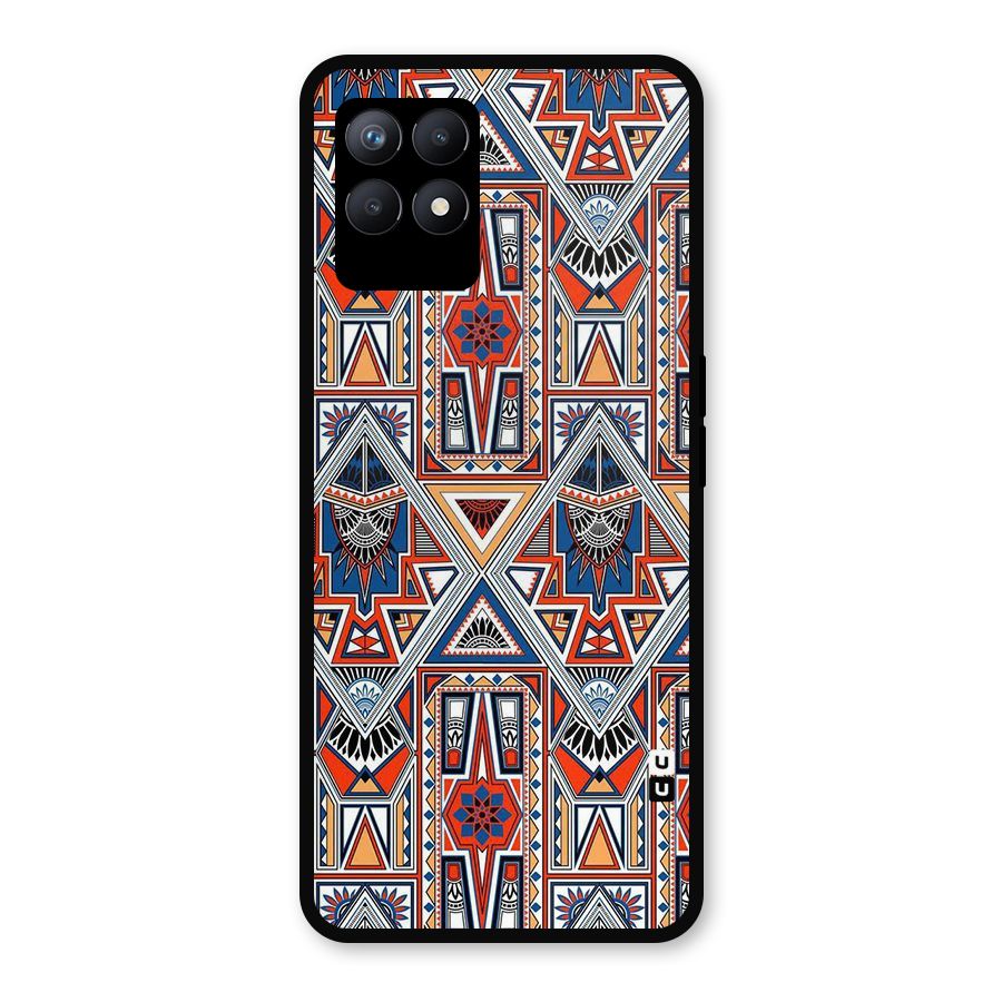 Creative Aztec Art Metal Back Case for Realme Narzo 50