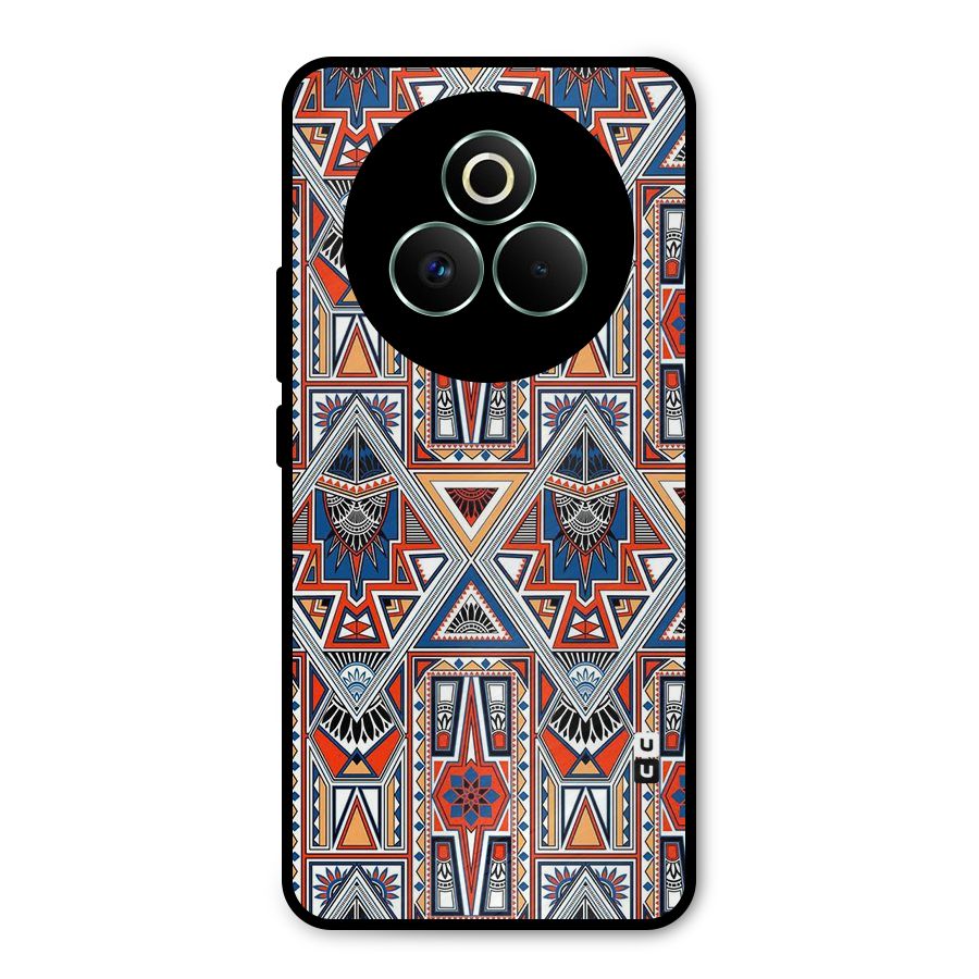 Creative Aztec Art Metal Back Case for Realme P3 Pro