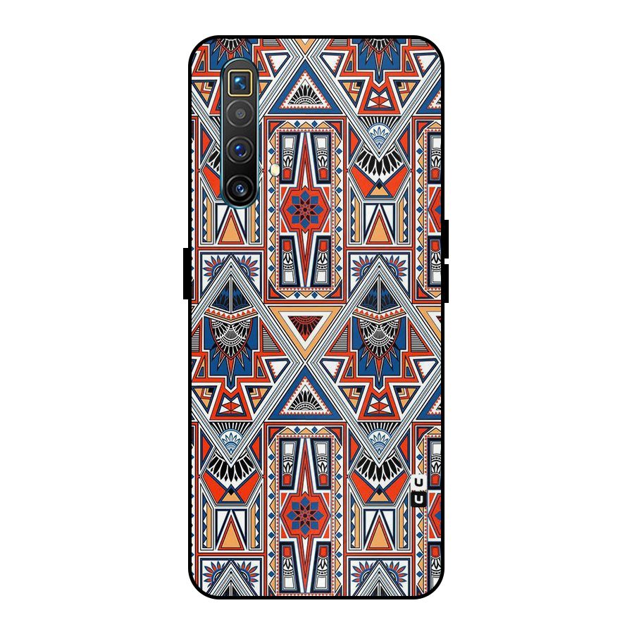 Creative Aztec Art Metal Back Case for Realme X3