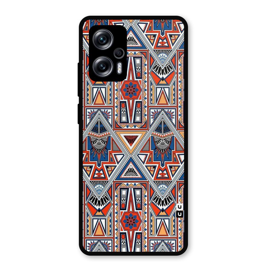 Creative Aztec Art Metal Back Case for Redmi K50i