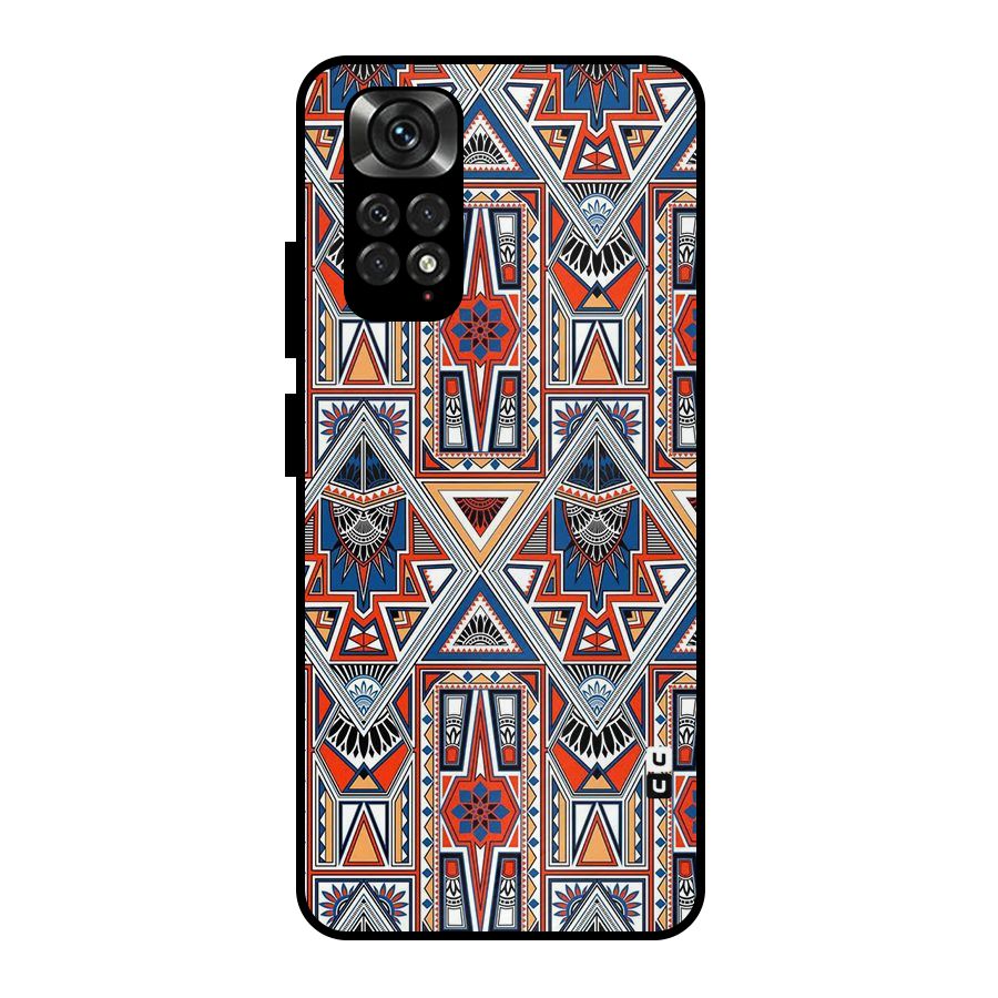 Creative Aztec Art Metal Back Case for Redmi Note 11 Pro